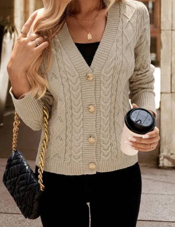 Cardigan Shein, bej