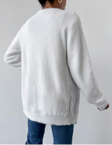 Cardigan Shein, alb