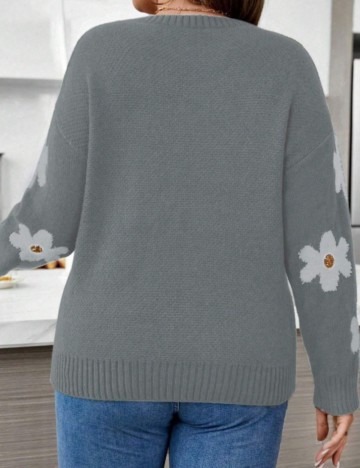 Pulover Shein Curve+, gri