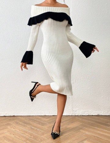 Rochie tricotată Shein, mix culori