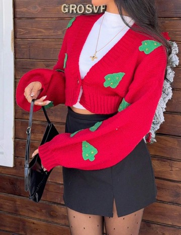 Cardigan Shein, roșu