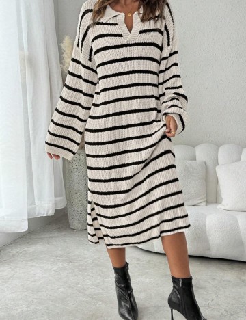 Rochie maxi Shein, crem