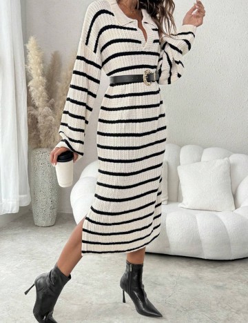 Rochie maxi Shein, crem