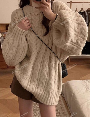 Pulover Shein, bej