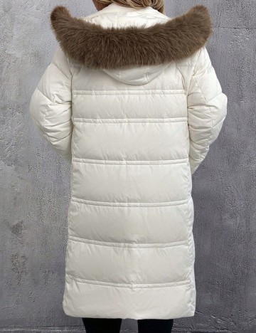 Geacă Shein Curve+, crem
