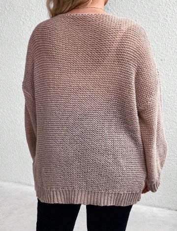 Pulover Shein Curve+, bej