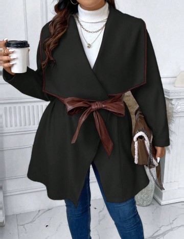Cardigan Shein Curve+, negru