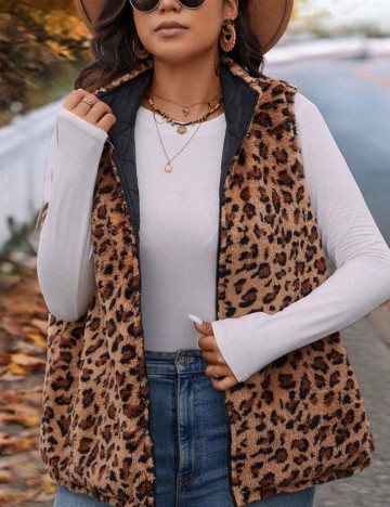 Vestă reversibilă Shein Curve+, mix culori