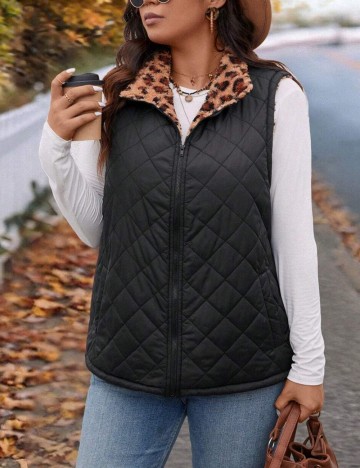 Vestă reversibilă Shein Curve+, mix culori