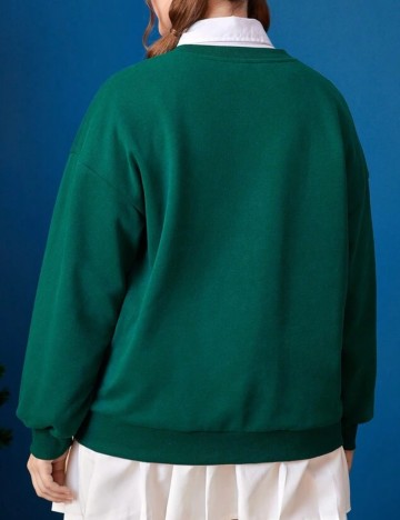 Bluză Shein Curve+, verde