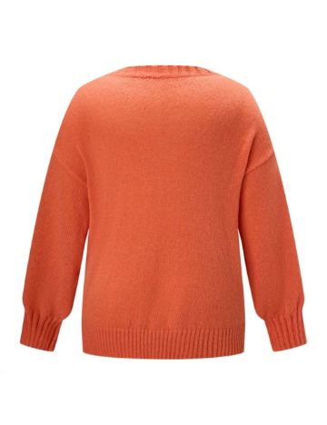 Pulover Shein Curve+, portocaliu
