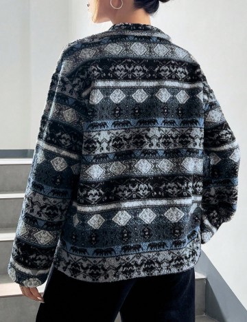 Bluză cu fermoar Shein Ezwear, mix culori