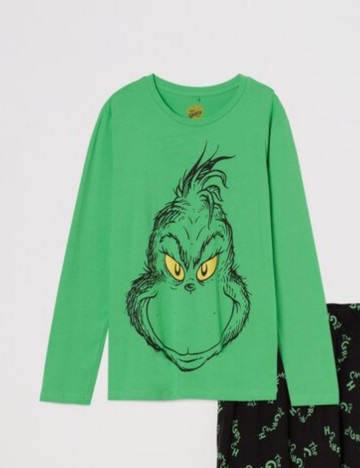 Bluză de pijama Lefties, verde