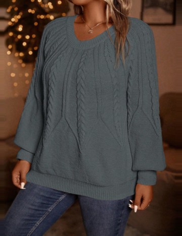 Pulover Shein Curve+, gri