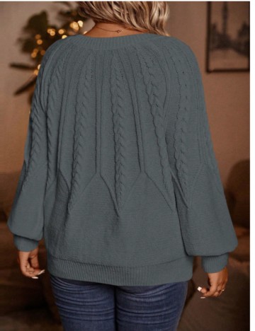 Pulover Shein Curve+, gri