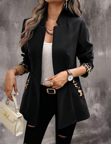Palton Shein, negru