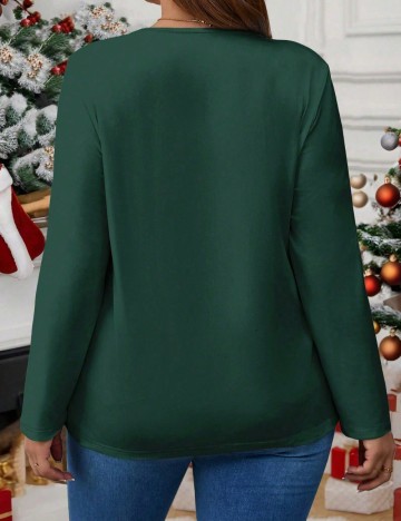 Bluză Shein Emery Rose, verde