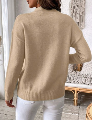 Pulover Shein Curve+, bej