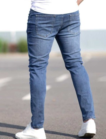Jeans Shein MANFINITY, albastru