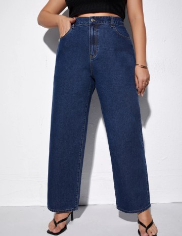 Jeans Shein Curve+, albastru