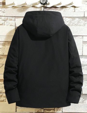 Geacă Shein MANFINITY, negru