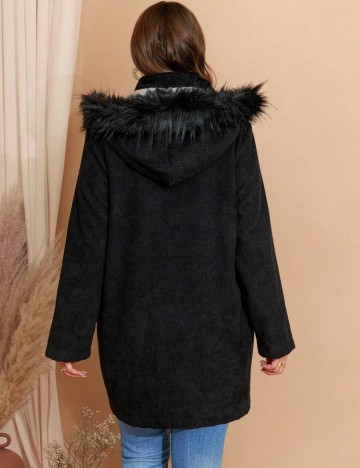 Geacă Shein Curve+, negru