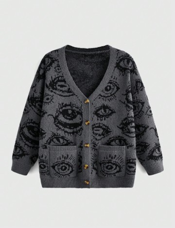 Cardigan Shein Romwe, gri