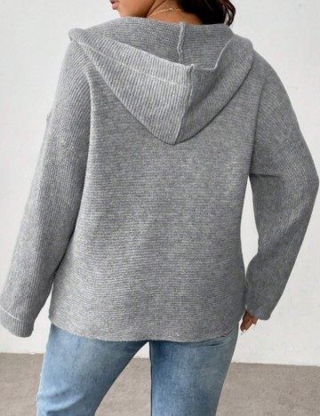 Cardigan Shein Curve+, gri