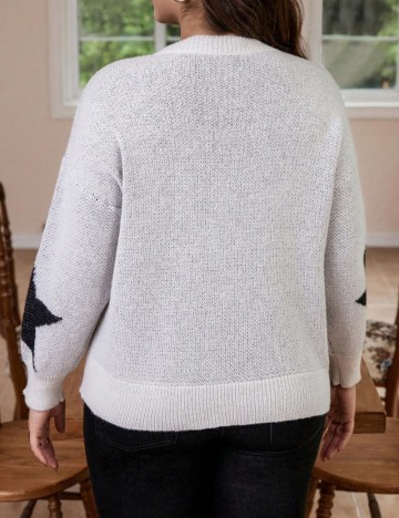 Pulover Shein Curve+, mix culori
