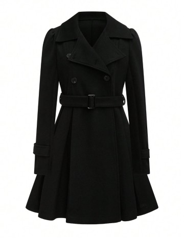 Palton Shein, negru