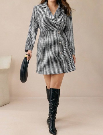 Rochie mini Shein Curve+, mix culori