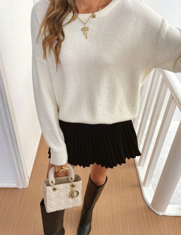 Pulover Shein, crem