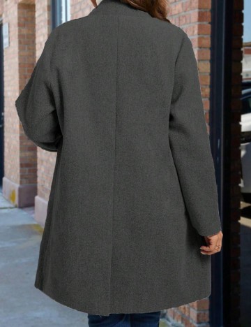 Palton Shein Curve+, gri