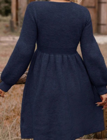 Rochie mini Shein Curve+, bleumarin