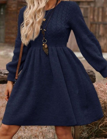Rochie mini Shein Curve+, bleumarin