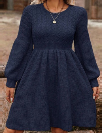 Rochie mini Shein Curve+, bleumarin