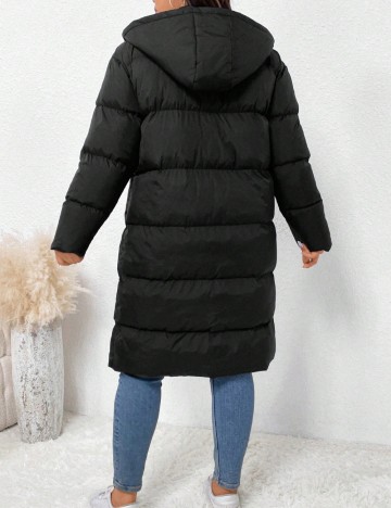 Geacă Shein Curve+, negru