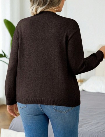 Cardigan Shein Curve+, maro