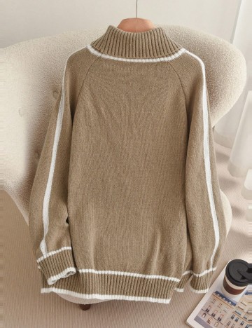 Pulover Shein Curve+, maro