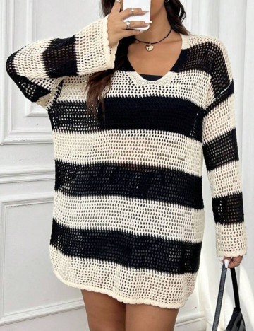 Pulover lung Shein, mix culori
