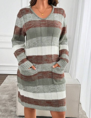 Rochie mini Shein Curve+, mix culori
