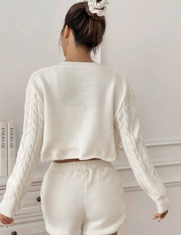 Cardigan Shein, crem