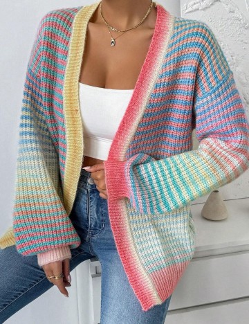 Cardigan Shein, mix culori
