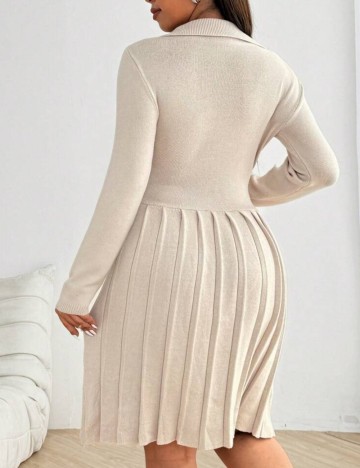 Rochie mini Shein Curve+, crem