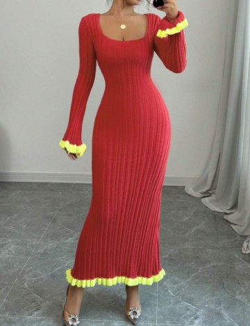Rochie maxi Shein, roșu