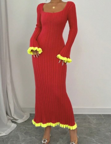 Rochie maxi Shein, roșu