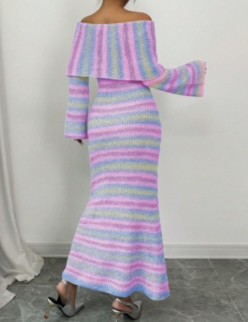 Rochie maxi Shein, mix culori