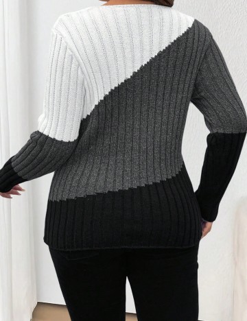 Pulover Shein Curve+, mix culori