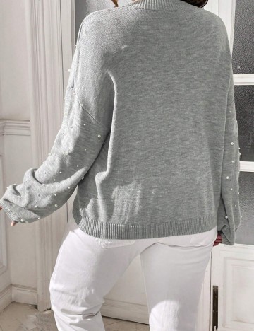 Pulover Shein Curve+, gri