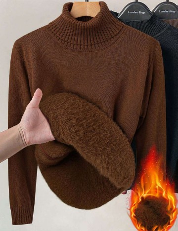 Pulover Shein Curve+, maro